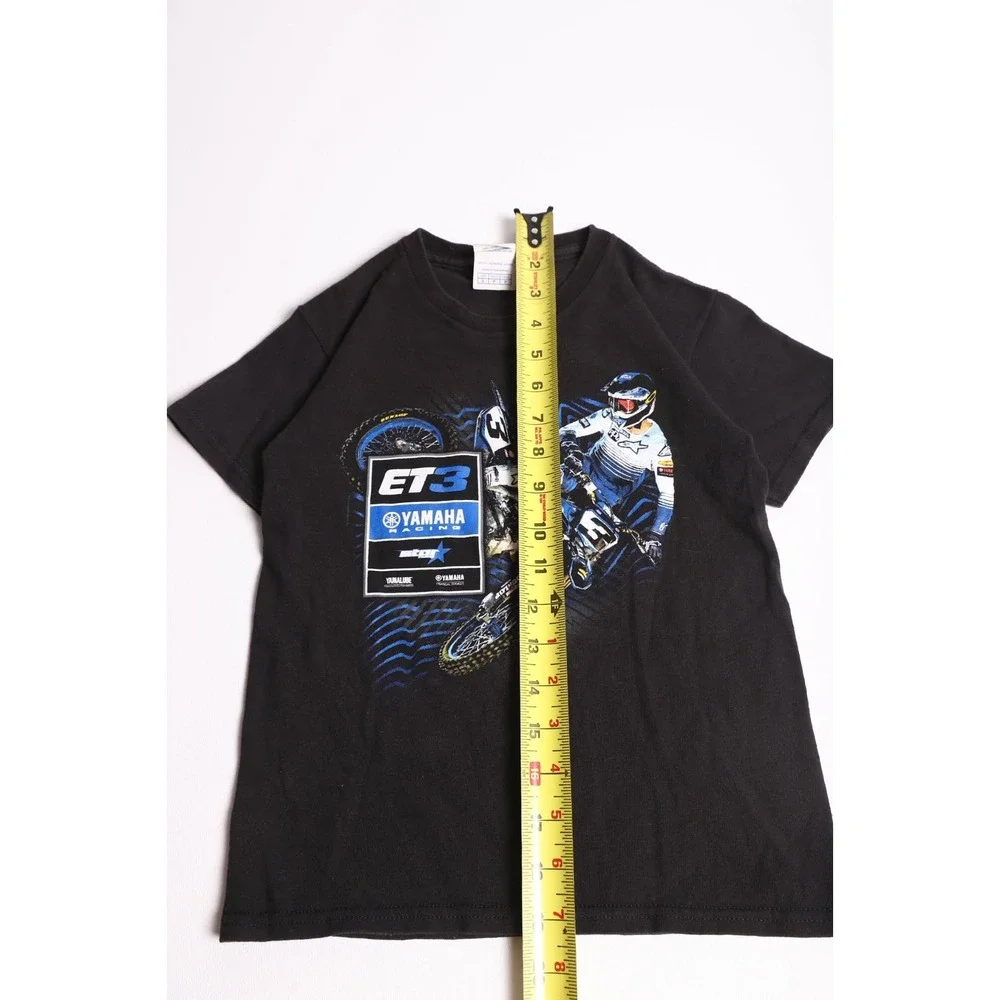 Yamaha Racing Eli Tomac ET3 Supercross Kids T-Shirt Black Youth Small Delta S